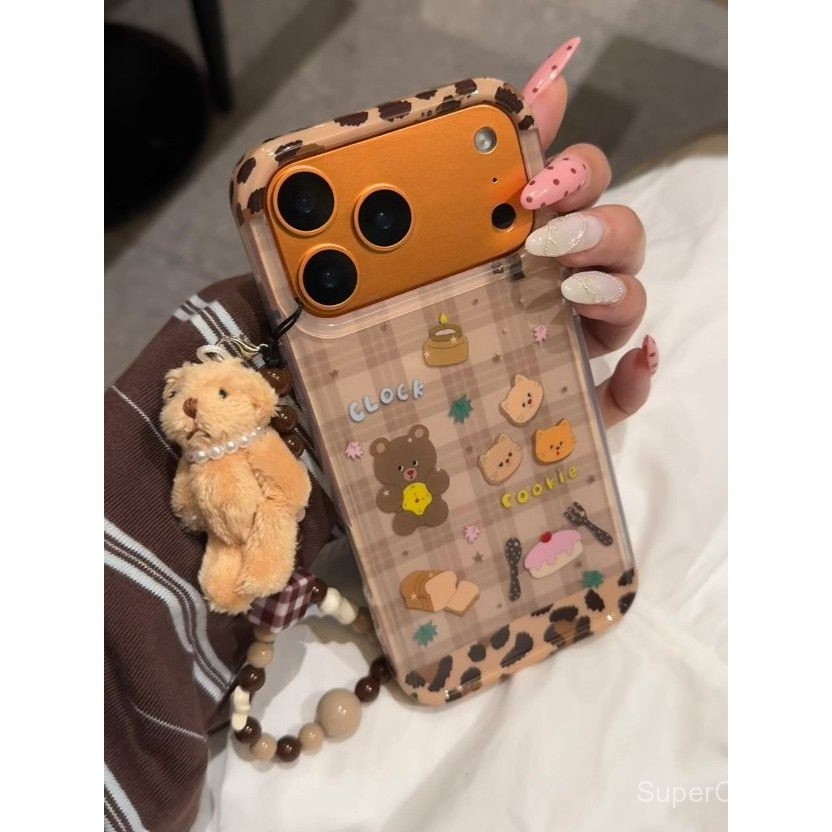 เคสโทรศัพท์เหมาะสําหรับiPhone 7 8 X XS XR XSMAX 11 12 13 14 15 16 17 Pro max Plus Airขนมปังลายสก๊อตห