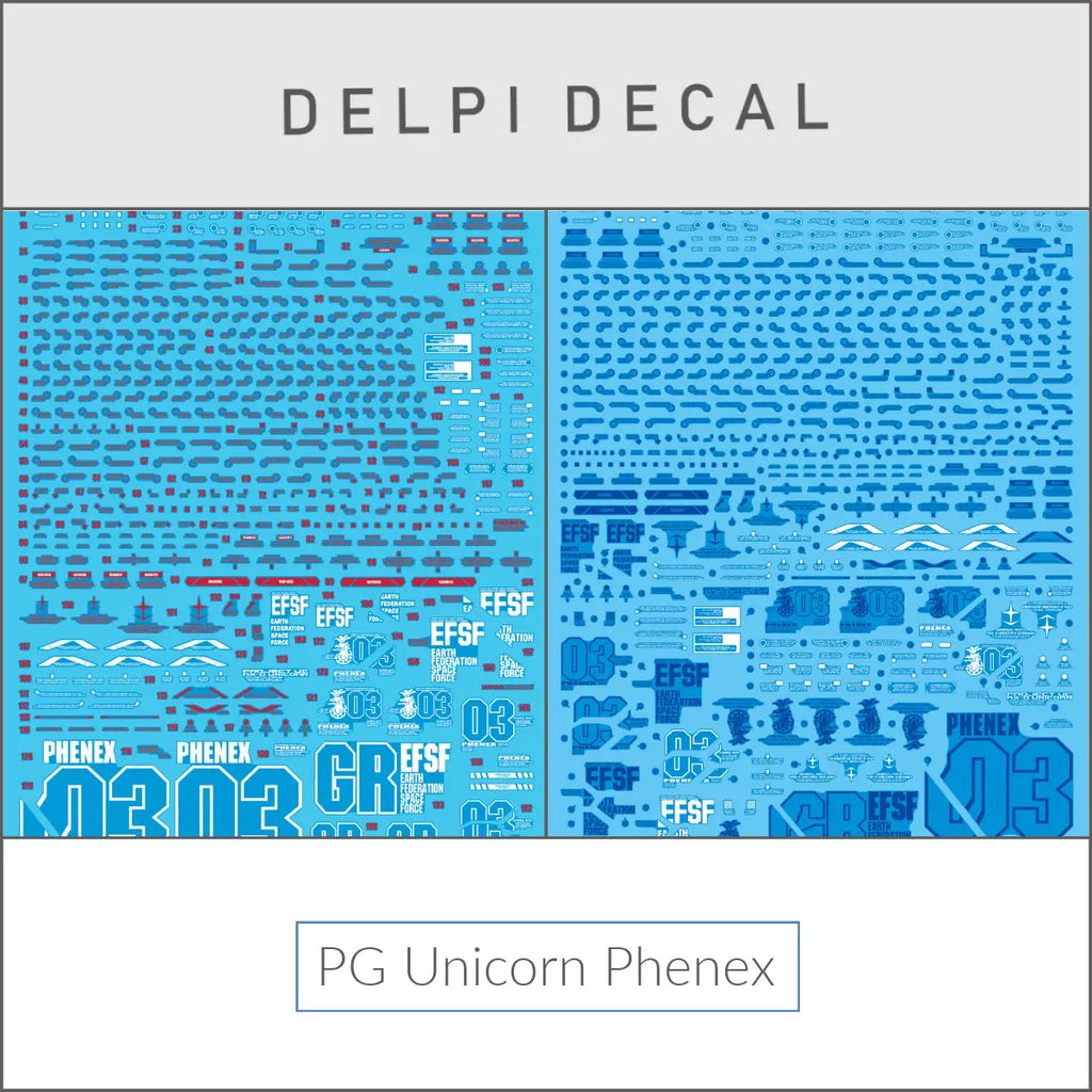 Delpi Decal (ดีคอลน้ำ) PG Unicorn Phenex (Delpi Custom)