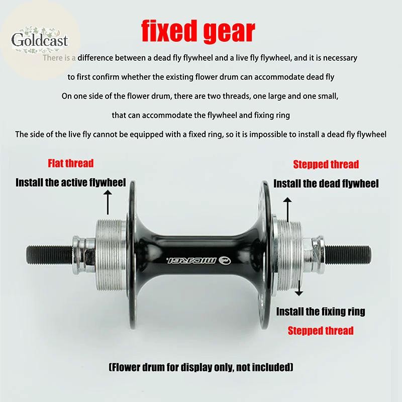 GOLD 13-18T Fixed Gear Cogs สปอร์เก็ตสำหรับจักรยานเส้นทางและฮับ.Fixed Track Bike Hub TH