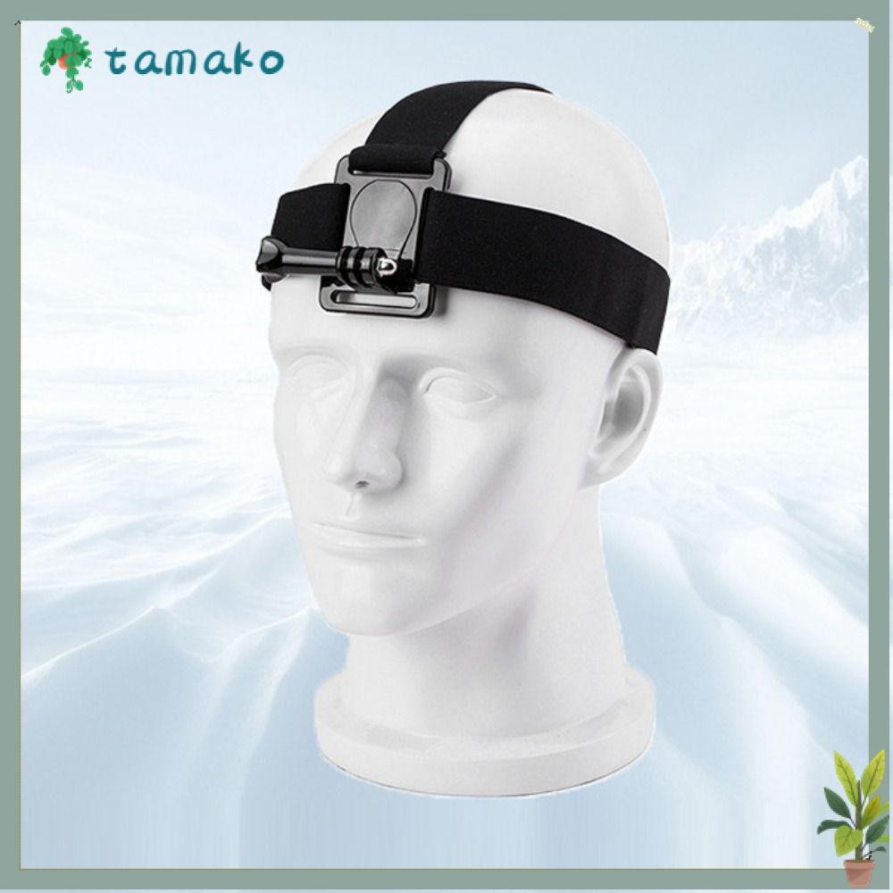 TAMAKO เข็มขัดแบบคาดศีรษะกล้อง, Soft Camera Head Band Head Strap Mount, Elastic Anti-slip Nylon สายค