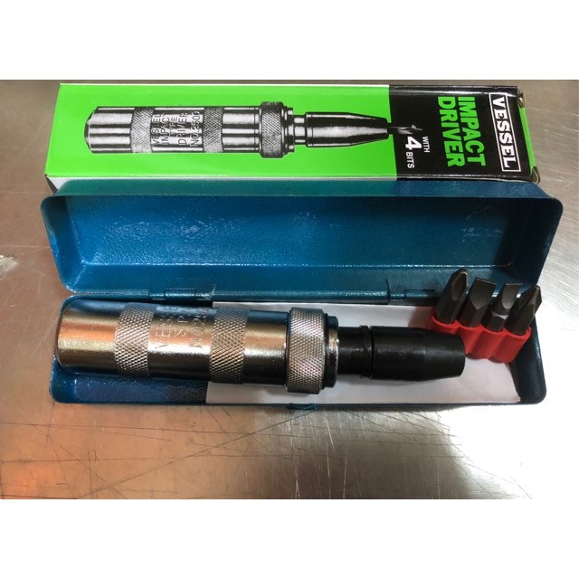 🎟พร้อมส่ง🎟 ไขควงตอก VESSEL พร้อมดอกไขควง 4ดอก