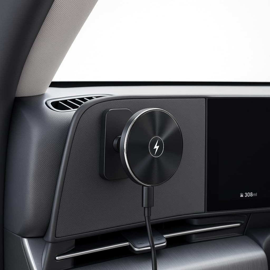 ที่วางโทรศัพท์ แท่นชาร์จสําหรับ 2025/24 Hyundai Sonata, Kona, Tucson (25 เท่านั้น), Ioniq 9, Ioniq 5