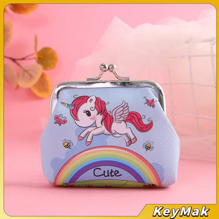 KeyMak กระเป๋าใส่เหรียญ ภาพการ์ตูน กระเป๋าปิ๊กแป๊ก กระเป๋ามินิ Coin Purse