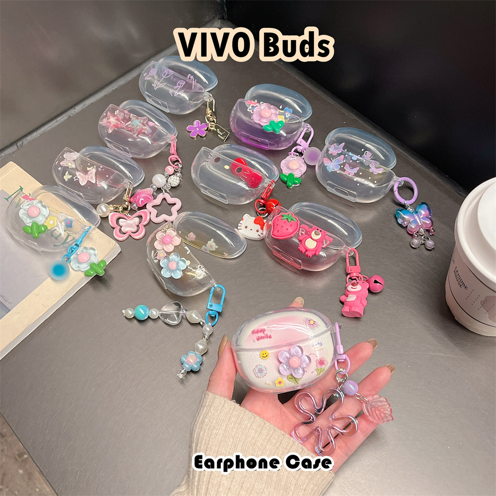 imamura สําหรับ VIVO Buds Case Casing Soft Silicone Headphone Case DIY Fresh Cartoon