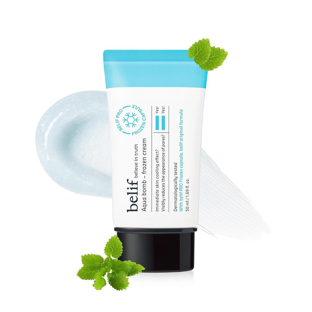 Belif Aqua Bomb Cooling Relief Cream with Panthhenol & Niacinamide – Daily Soothing & Hydrating Mois