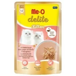 [ยกลังx48] Me-o Delite pouch อาหารเปียกขนาด 70 กรัม (ยกลัง 48 ซอง)