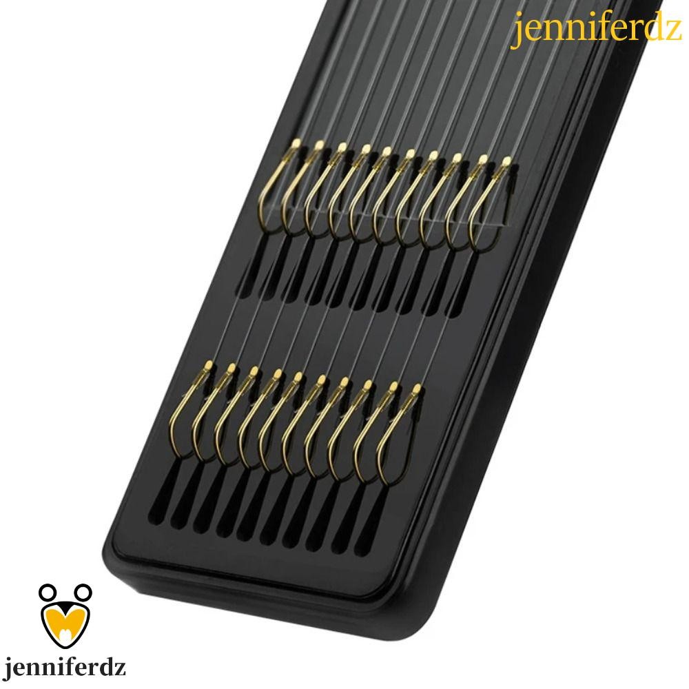 JENNIFERDZ 20pcs Carbon Steel Barb Hooks, 45 cm Anti-Rust Fishing Hooks for Carp Fishing