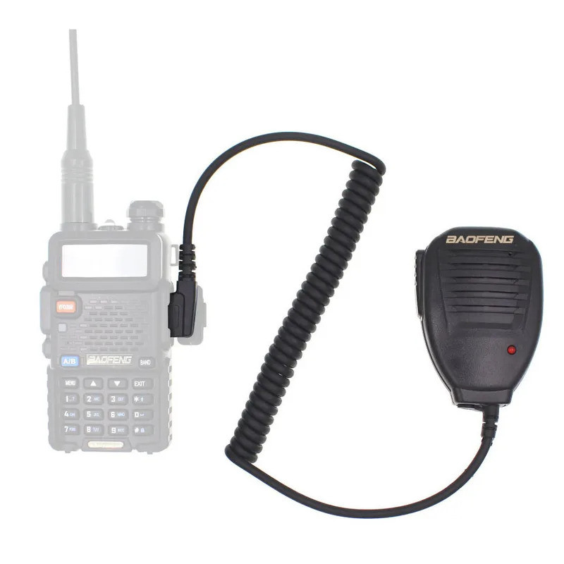 Baofeng ลําโพง BF-H14-K1 ไมโครโฟนสําหรับ BAOFENG UV-5R UV-82 BF-888S GT-3 UV-82 TYT KD-C1 Wouxun Wal