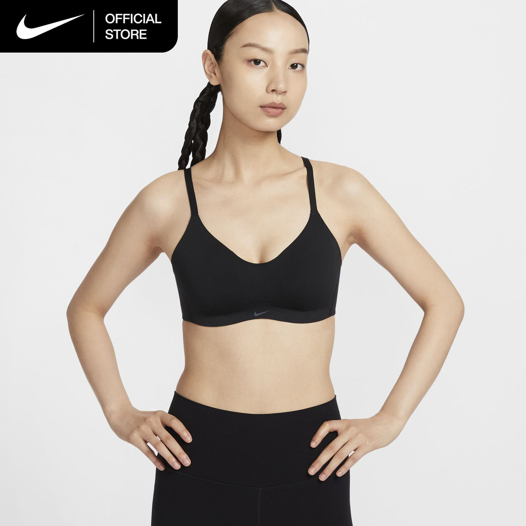 Nike Women's Alate Minimalist Light-Support Padded Convertible Sports Bra - Black [FQ3551-010]