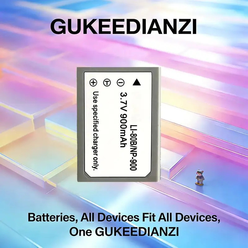 LI-80B Premium Replacement สําหรับ Olympus T-100 T-110 แบตเตอรี่กล้อง Fast Charging 900mAh