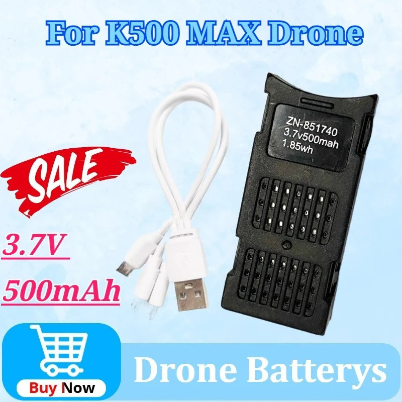 สําหรับ K500 MAX 3.7V 500mAh พิเศษ Drone Modularfor K500 MAX โฟม Fighter RC เครื่องบินของเล่นอะไหล่ 