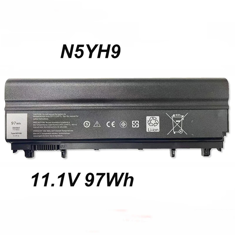 N5YH9 11.1V 97Wh แบตเตอรี่แล็ปท็อปสําหรับ DELL Latitude E5440 E5540 Series 7W6K0 VJXMC 0M7T5F 0K8HC 