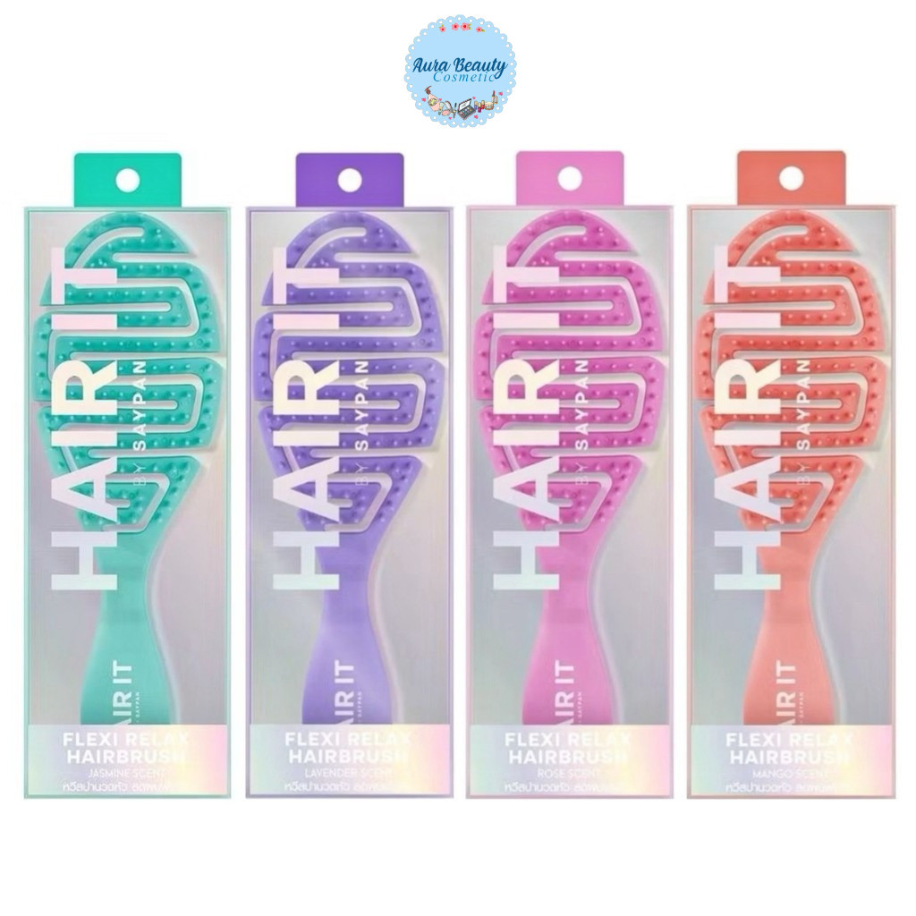 Hair It By Saypan Flexi Relax Hairbrush แฮร์ อิท หวี สปานวดหัว ลดผมพัน ของสายป่าน