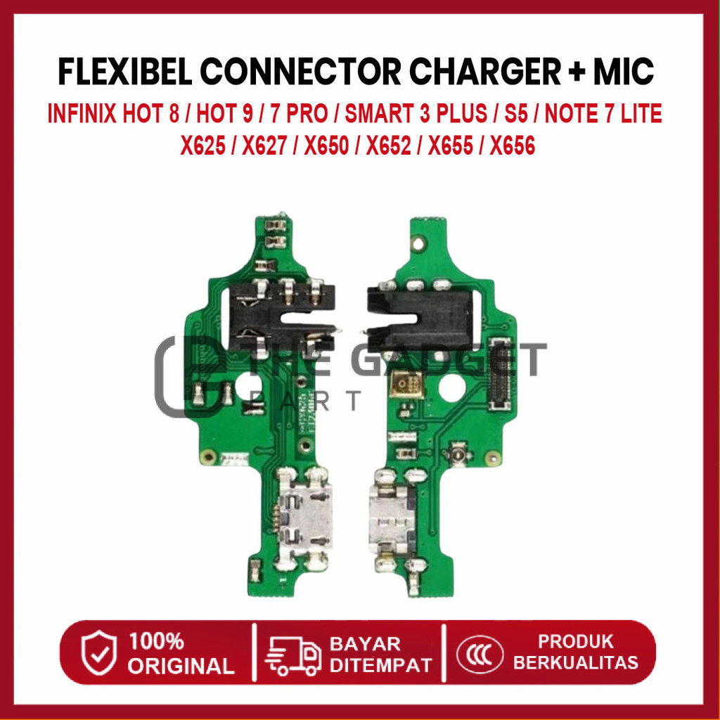 FLEXIBLE CONNECTOR CHARGER INFINIX HOT 8 / HOT 9 / 7 PRO / SMART 3 PLUS / S5 / NOTE 7 LITE / X625 / 