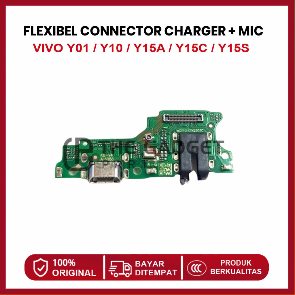 FLEXIBLE CONNECTOR CHARGER VIVO Y01 / Y10 / Y15A / Y15C / Y15S CONNECTOR HANDSFREE + MIC