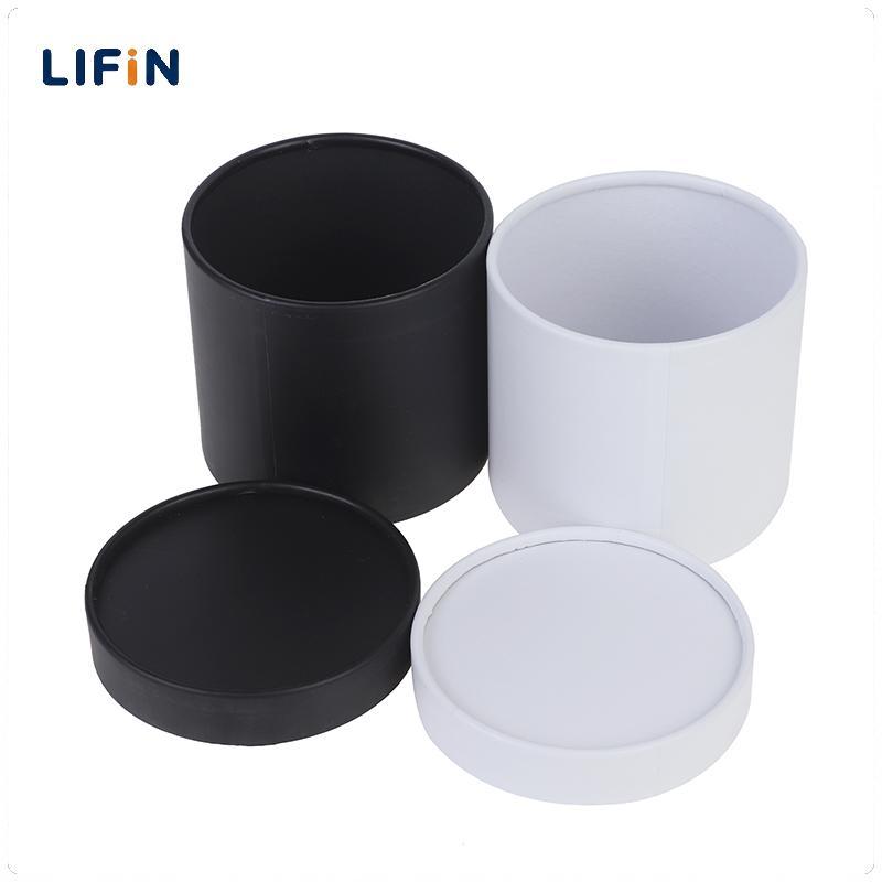 Lifin Mart กล่องกระดาษลายดอกไม้ทรงกลม1ชิ้นกล่องใส่ของขวัญกล่องของขวัญสำหรับงานเลี้ยง