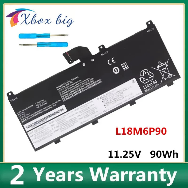 L18M6P90 แบตเตอรี่แล็ปท็อปสําหรับ Lenovo ThinkPad P53 Series L18C6P90 02DL028 5B10W13901 SB10K97664 