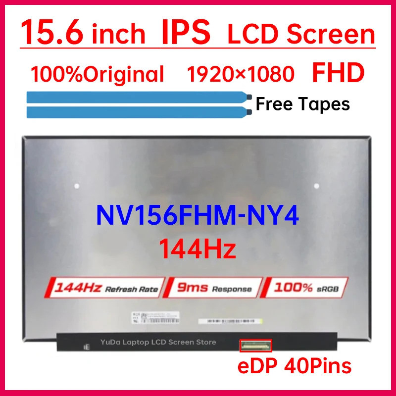 15.6 "144Hz หน้าจอ LCD NV156FHM NY4 NV156FHM-NY4 สําหรับ Lenovo Legion 5-15ARH05H 5-15IMH05H 5P-15 S