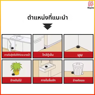 Nayto เหยื่อเจลฆ่าแมลงสาบแบบอนุกรมอุปกรณ์ฆ่าแมลงสาบแบบเต็มรังกล่องใส่ยาฆ่าแมลงสาบในครัวในบ้าน