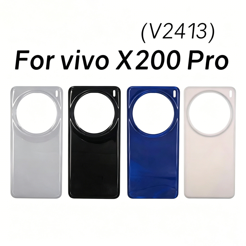 ฝาหลังแบตเตอรี่สําหรับ vivo X200 Pro V2413 ด้านหลังแผงประตูกรณีเปลี่ยน