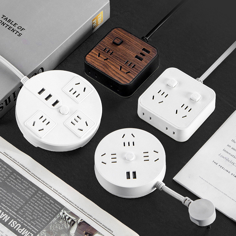Yaqi แนะนําซ็อกเก็ตตกแต่งลายไม้พร้อมแถบปลั๊กไฟแบบแผ่นดิสก์ usb รางปลั๊กมัลติฟังก์ชั่นปลั๊กไฟ รางไฟ