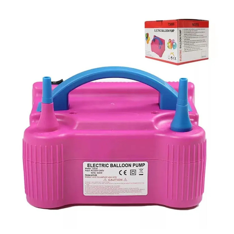 บอลลูนไฟฟ้าปั๊มลม Inflator Dual-Nozzle Latex Globos เครื่อง Blower สําหรับงานเลี้ยงวันเกิด Arch คอลั