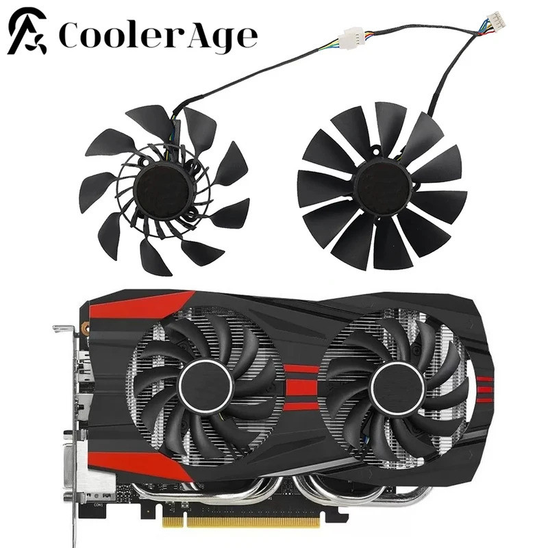 *95MM Original FD9015U12S DC 12V 0.5A สําหรับ ASUS GTX760 780TI R9 280 290 R9 280X 290X R9 390X GTX9