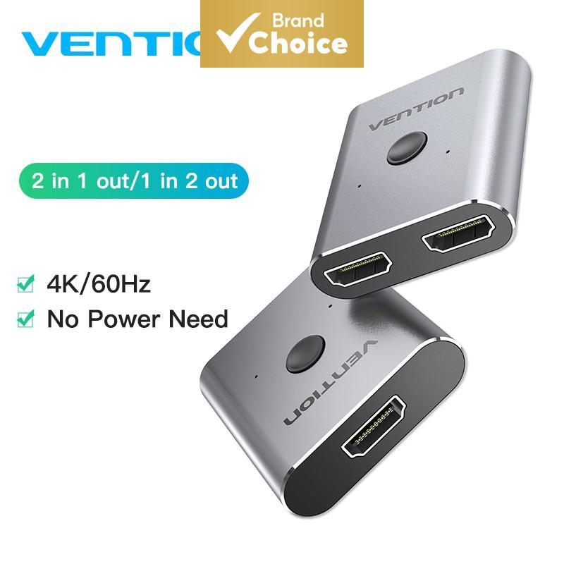 Vention สวิตช์ HDMI 4K, ตัวแยกสัญญาณ HDMI แบบสองทิศทาง 1 เข้า 2 ออก หรือ 2 เข้า 1 ออก