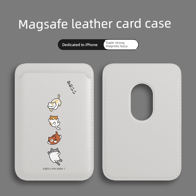 magsafe wallet wallet magsafe เคสป้องกันหนังญี่ปุ่นลายการ์ตูน Magsafe Apple