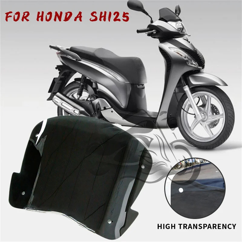 Clear/สีดํารถจักรยานยนต์กระจกกระจก Fit สําหรับ Honda SH125 SH150 SH150i SH125i 2017 2018 2019 SH 125