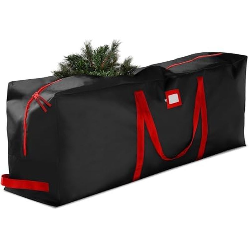ZOBER 600D Oxford ผ้า Christmas Tree Storage Bag - เหมาะกับ 7.5 Ft ต้นไม้ประดิษฐ์ - Tear Proof กันน้