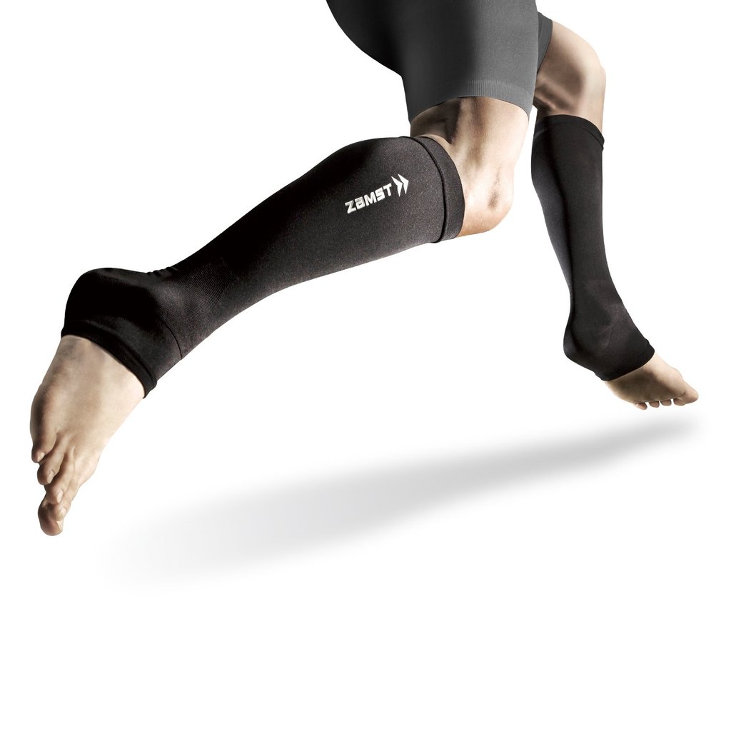 ZAMST Gradation Compression Stockings Calf & Ankle Sleeve Compression Running (Pair) Size S 385601