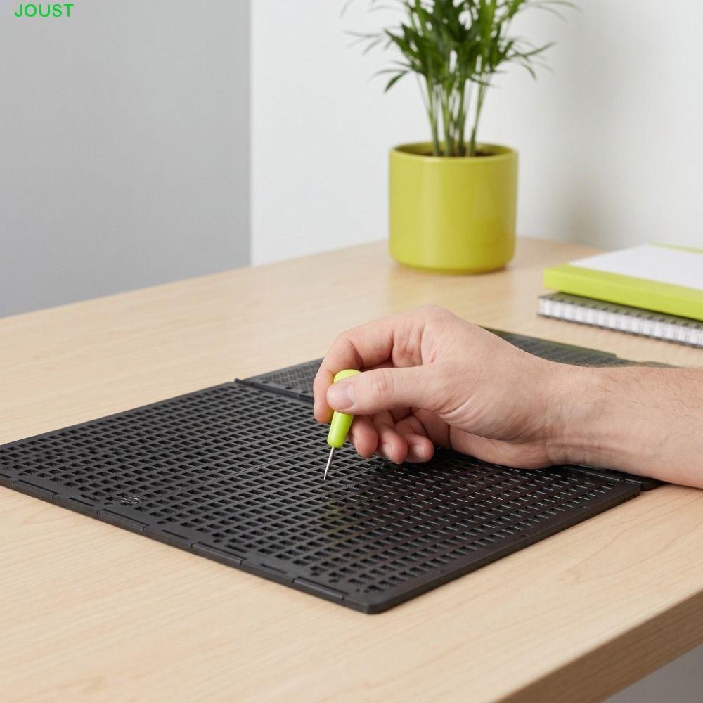 JOUST Braille กระดานเขียน, 27 แถว 30 เซลล์กระดานหนา Braille Slate, การเรียนรู้ Aid Grid Board Tactil