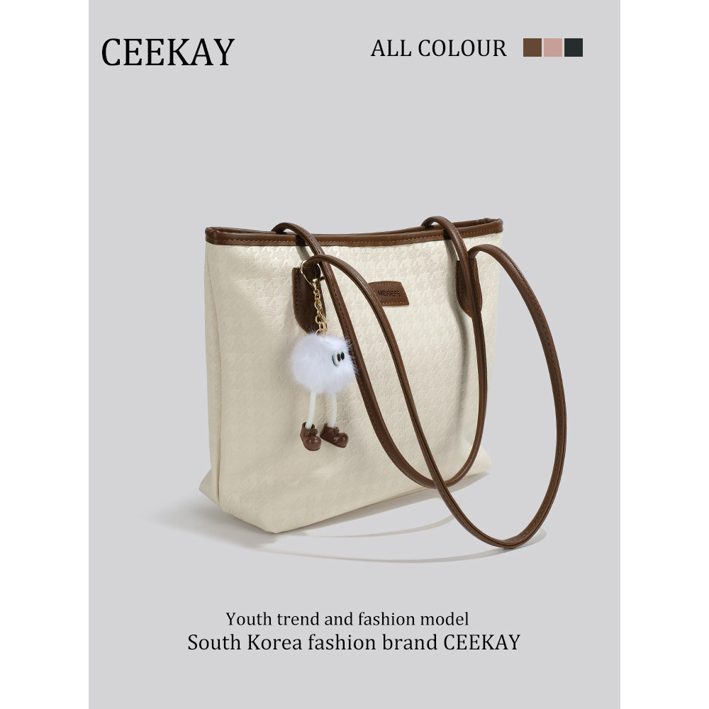 devid jones กระเป๋าถือ กระเป๋าสะพายผู้หญิง CEEEKAY แท้ High-End Fashion Simple Large Bag