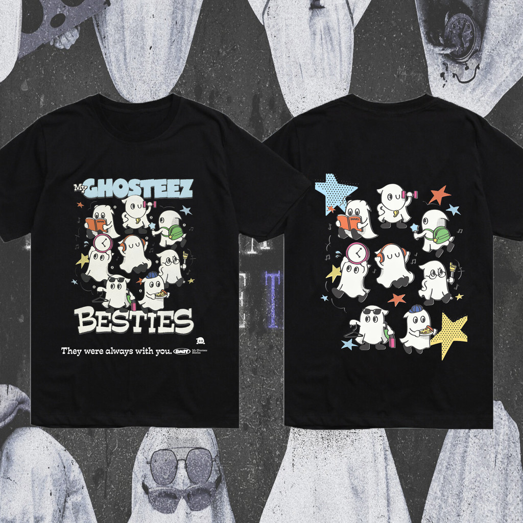 ATEEZ X ANITEEZ Character Graphic T-Shirt Unisex Casual Cotton Short Sleeve Kpop Fan Collection Tee