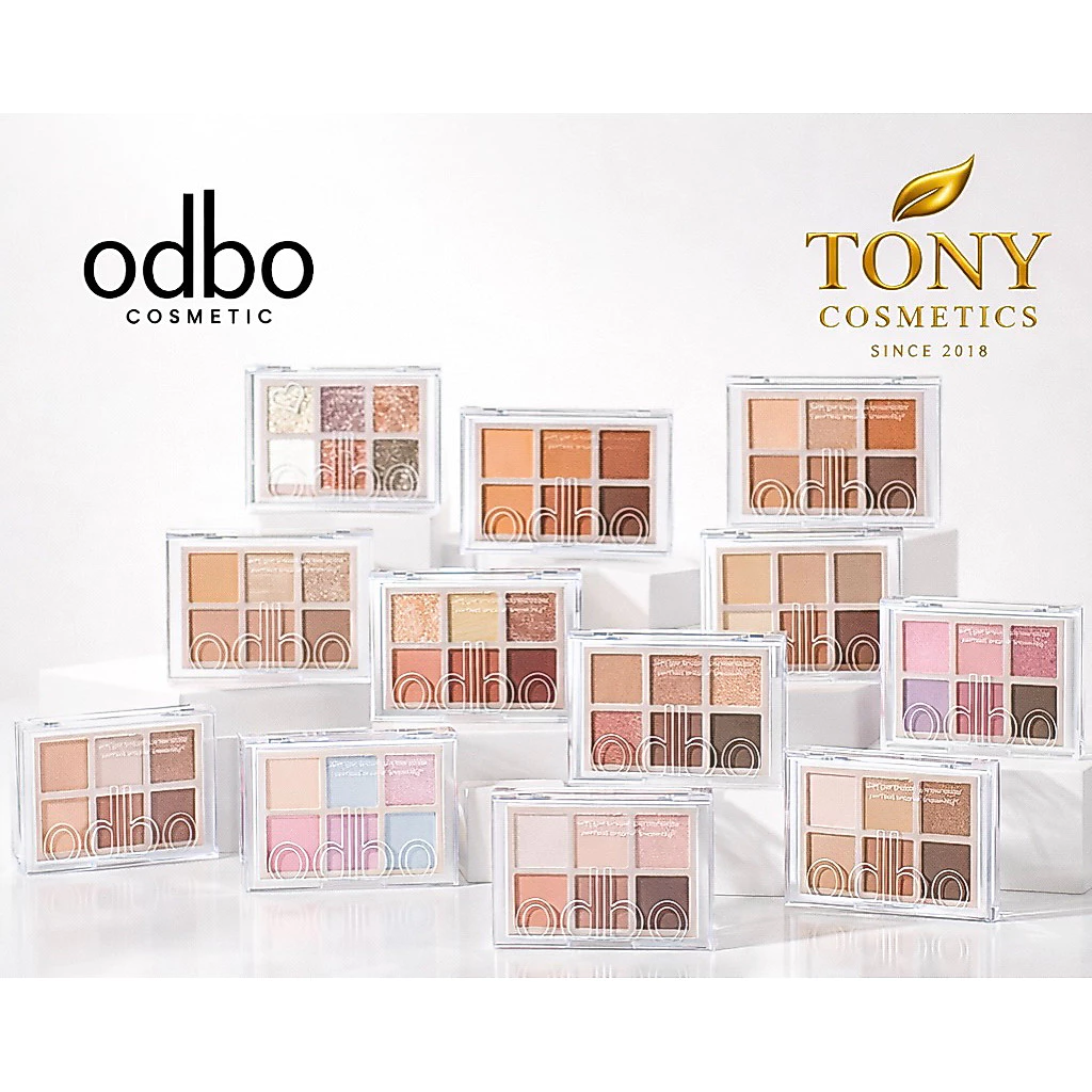 ส่งด่วน/ส่งทันที ODBO SIGNATURE EYESHADOW PALETTE โอดีบีโอ อายแชโดว์ ซิกเนเจอร์ พาเลท 6 สี เม็ดสีแแน่น ติดทนนาน OD276