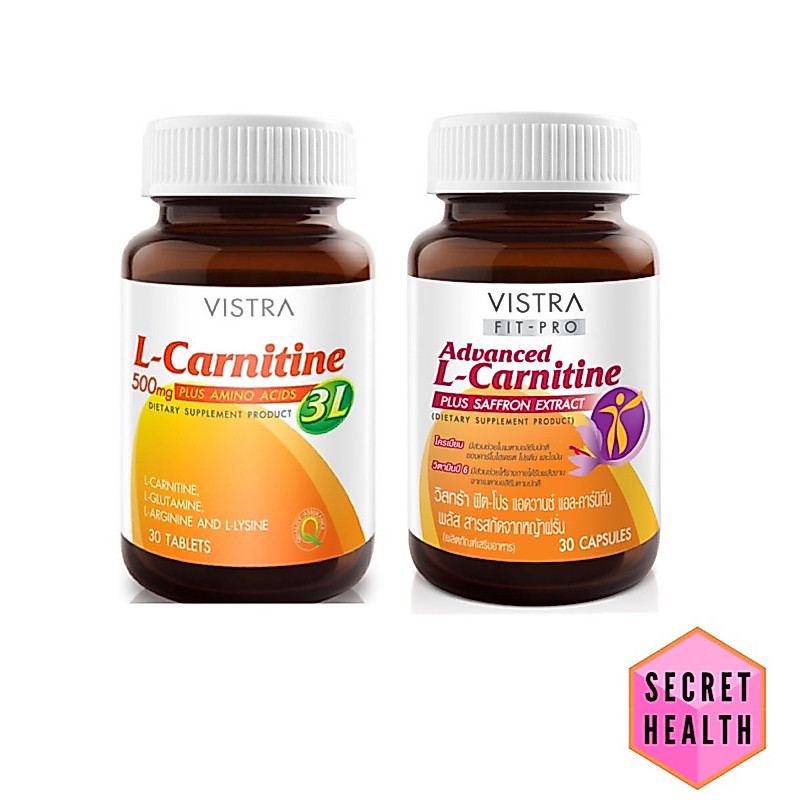 Vistra L-Carnitine plus 3L วิสตร้า แอลคาริทีน พลัส 3 แอล / Advance L-Carnitine Advanced