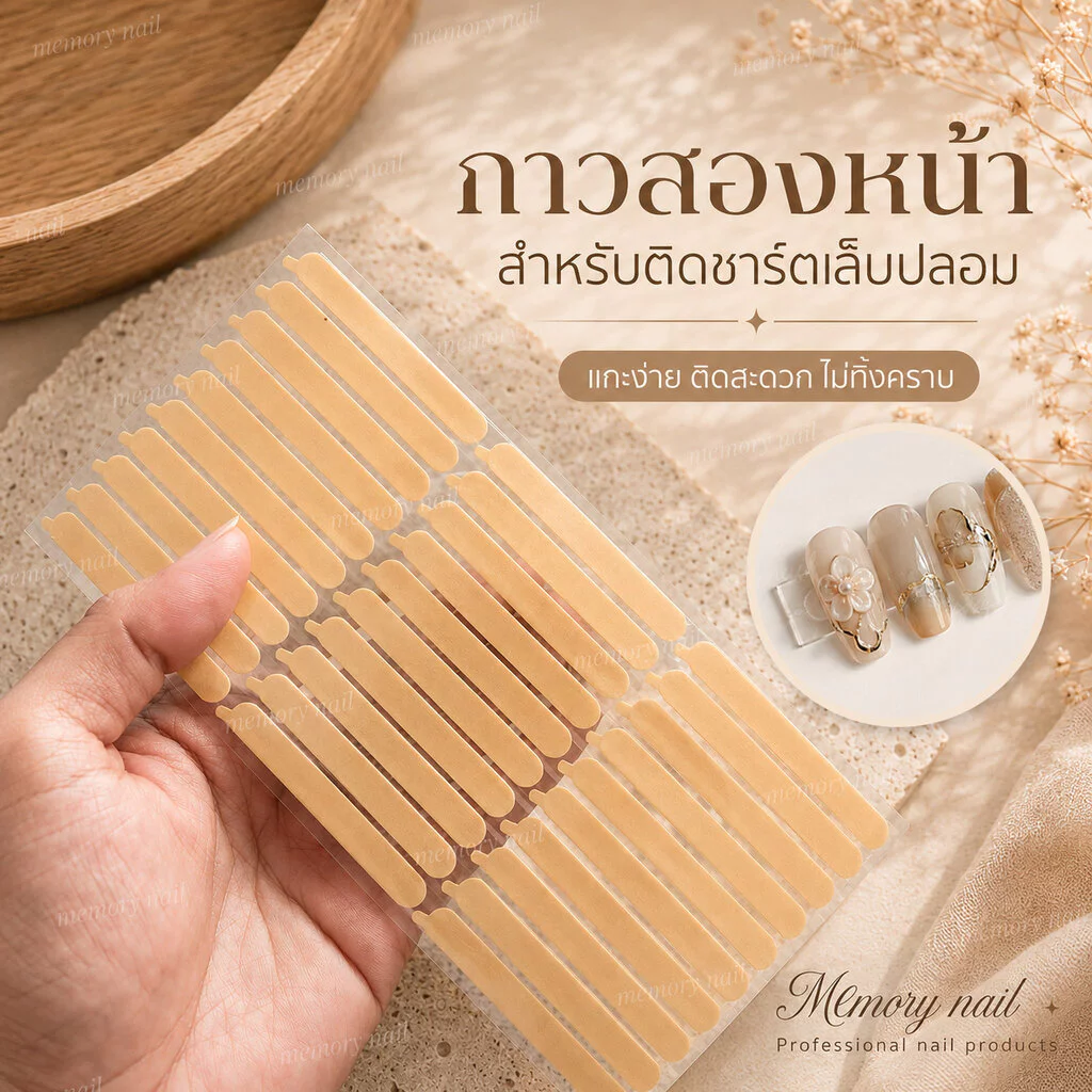( NN-07 กาวสองหน้า รีมลยาว 30ชิ้น/แผ่น) สติ๊กเกอร์กาวสองหน้า อเนกประสงค์ กาวนาโนเจล ลอกออกไม่เป็นคราบ
