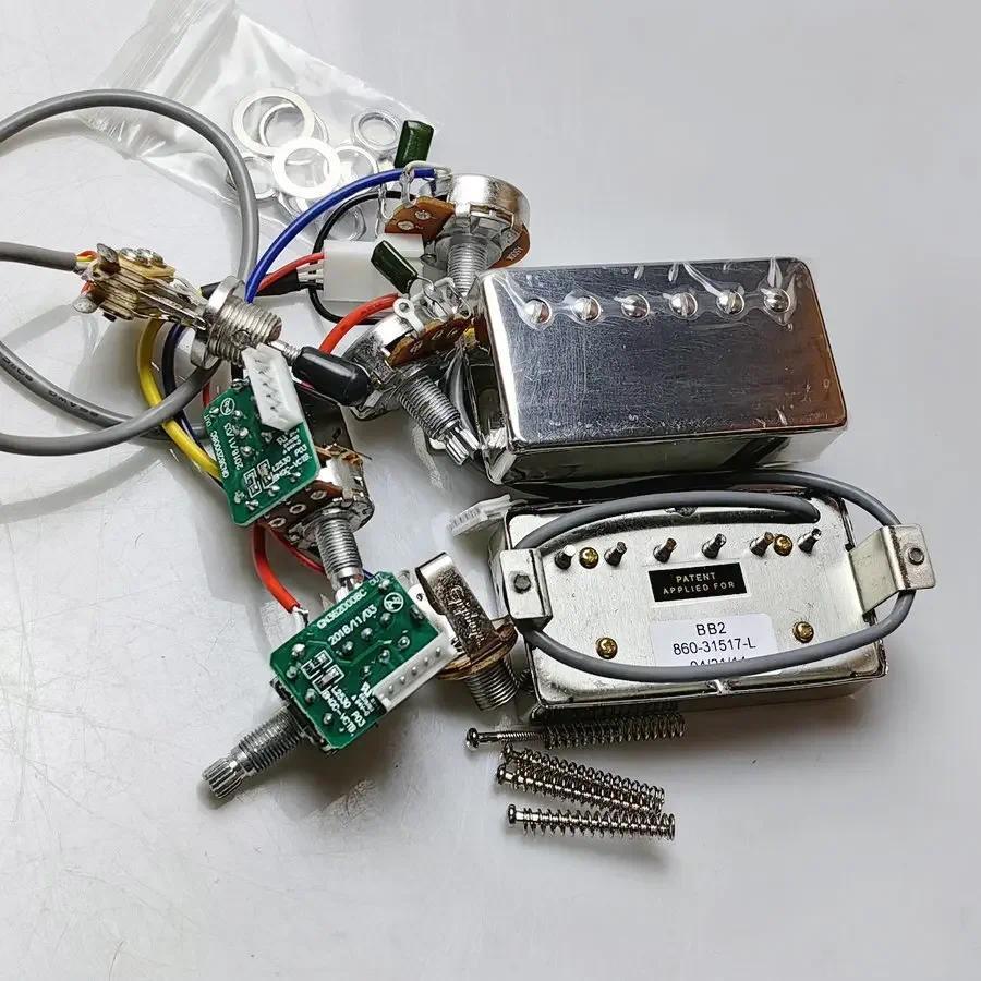 BB1 BB2 Humbucker Pickup Set สําหรับ Lp Epi กีตาร์ไฟฟ้า, คอและสะพานรถกระบะพร้อมสายไฟ