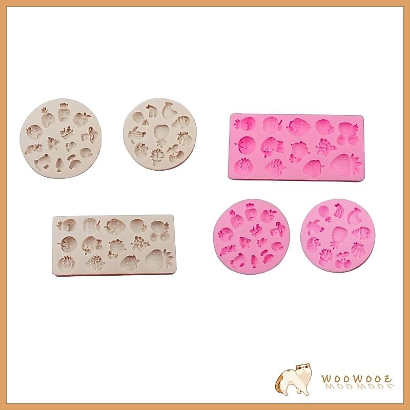 Woow ผลไม้ Series แม่พิมพ์ซิลิโคน Fondant เค้ก Mould สําหรับช็อกโกแลตมูสไอศกรีมชีสพุดดิ้งขนมตกแต่ง