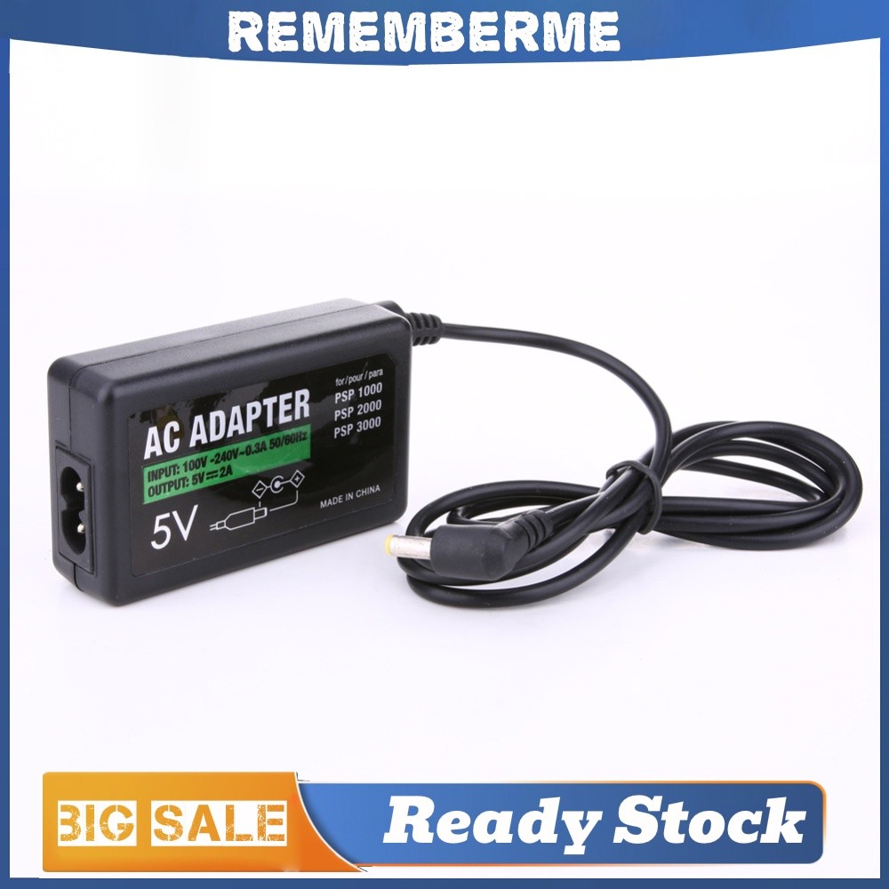 EU Plug Charger สายไฟ Charger Power Adapter Home Wall Charger สายไฟสําหรับ PSP1000 2000 3000