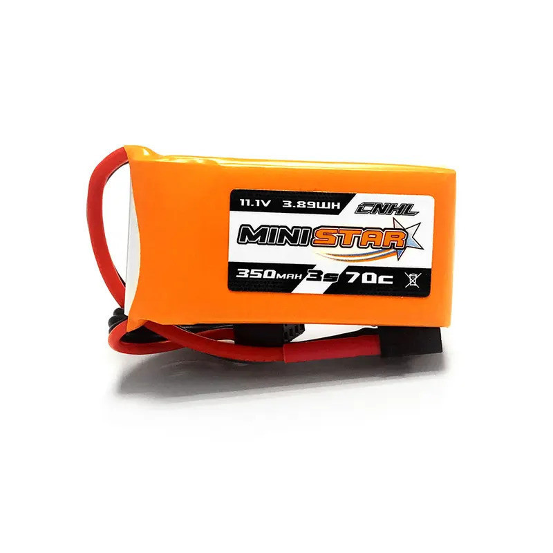 3 ชิ้น CNHL MiniStar 350mAh 11.1V 3S 70C แบตเตอรี่ Lipo พร้อม XT30U