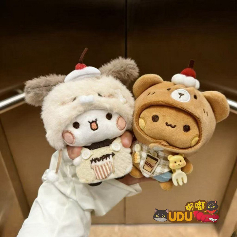 จัดส่งด่วน น่ารักสนุกข้ามแต่งตัวหนึ่งหรือสองผ้าผ้าตุ๊กตาตุ๊กตาลูกน่ารักหนึ่งหรือสองพวงกุญแจผ้ามูลค่าสูงคู่พวงกุญแจเพื่อนของขวัญ