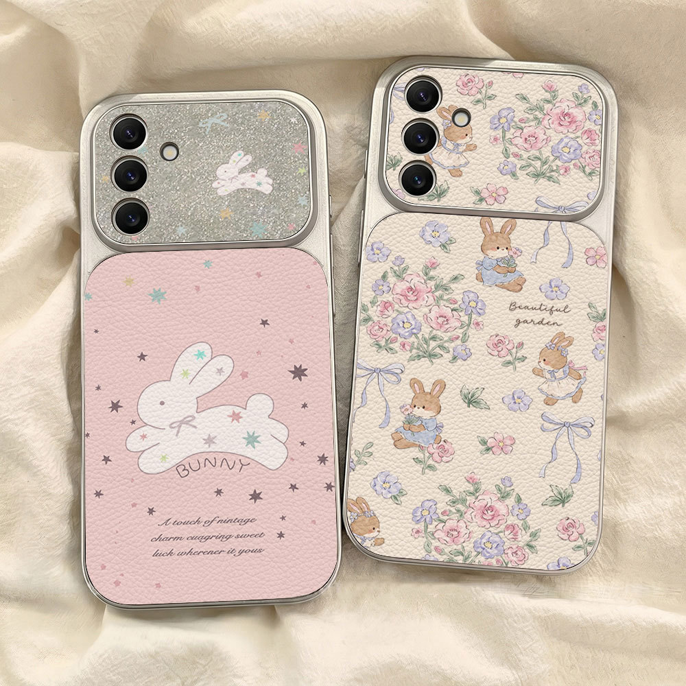 Cute Bunny เคส For Samsung A07 A17 A27 A37 A57 S26 A56 A36 A06 A16 A35 A55 A15 เคสโทรศัพท์หนังแกะ เคสโทรศัพท์ เคสมือถือ