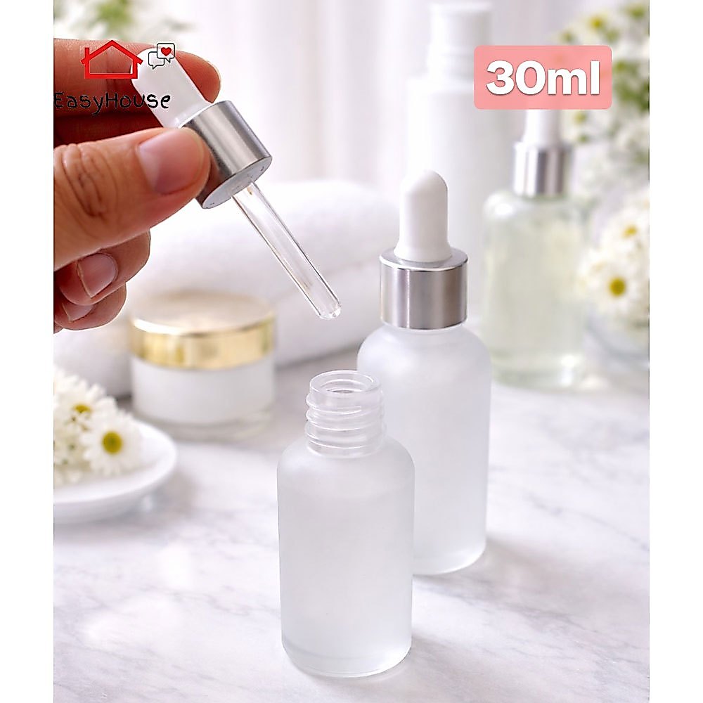 Easyhouse ขวดใส่เซรั่ม 30ml ขวดเซรั่มเปล่า ขวดดรอปเปอร์ ใส่เซรั่ม ใส่น้ำมันหอมระเหย Frosted Glass