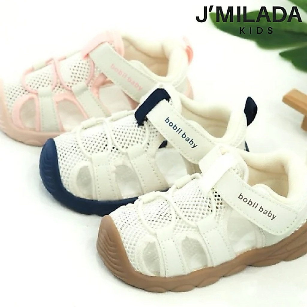 J'Milada Kids รองเท้าหุ้มส้นเด็ก รองเท้าเด็กหัดเดิน - 2 ขวบ นิ้วไม่โผล่ กระชับเท้า นุ่ม เบา สบาย ระบายอากาศดี  (MY17)