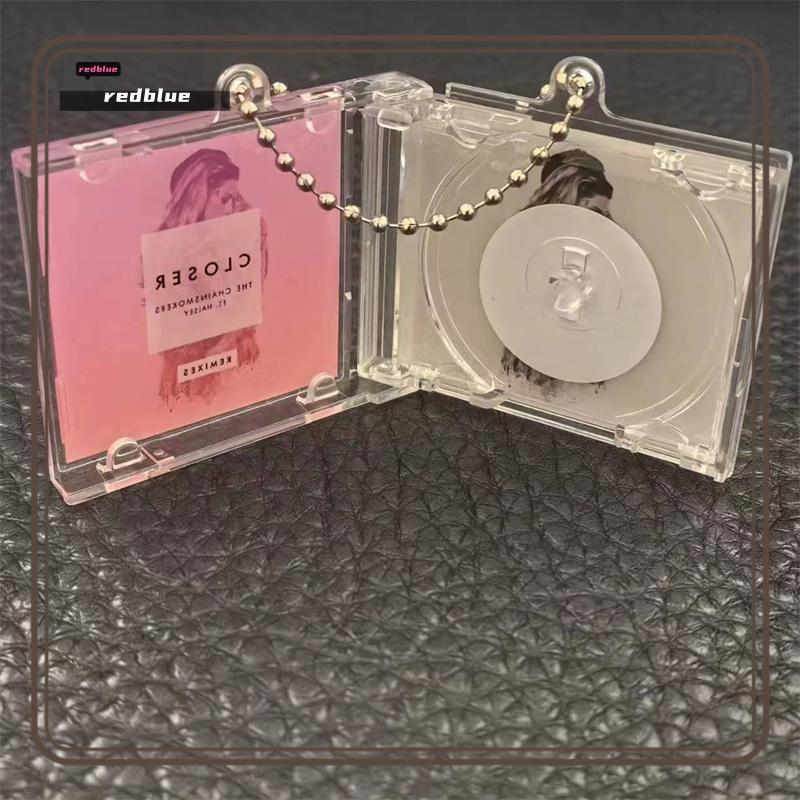ใหม่ KeyChain Mini NFC Functional CD Disc Case Peripheral อัลบั้มที่ระลึก Key Holder สําหรับ DIY Bap