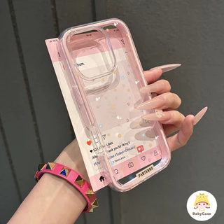 เปลือกโทรศัพท์โปร่งใสลายดอกไม้สีสันสดใส เคสไอโฟน 16 สำหรับ iPhone15 12 11 11 14 13 Pro Max 16 15 14 Plus 13 15 16 14 Pro