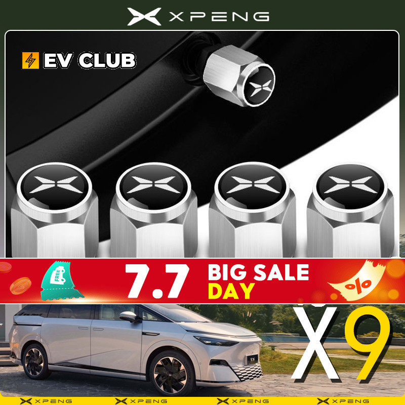 Xiaopeng ยางฝาครอบวาล์ว 2025 xpeng X9 EV/xiaopeng accessory MPV เฉพาะรถป้องกันการโจรกรรมแกนวาล์วฝาครอบป้องกันตกแต่งภายนอก
