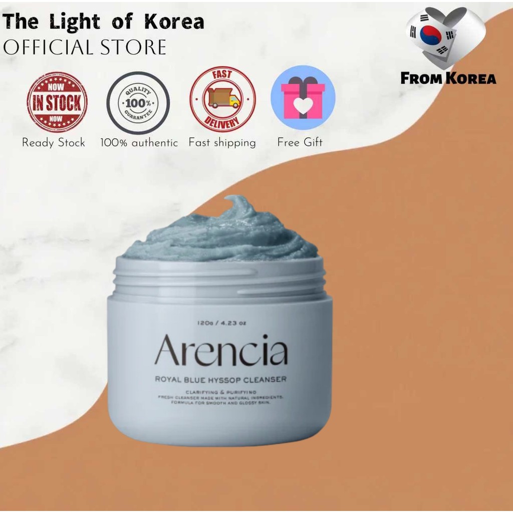 [Arencia] Fresh Blue Hyssop Rice Mochi Cleanser 120g
